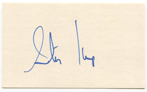 Steve Kemp Signed 3x5 Index Card Autographed MLB Baseball New York Yankees