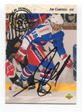 1992 Upper Deck Jim Campbell Signed Card Hockey NHL Autograph AUTO #605