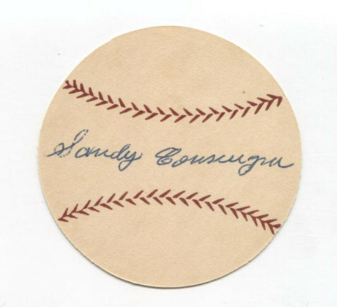 Sandy Consuegra Signed Paper Baseball Autographed Signature Chicago White Sox