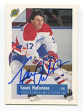 1991 Ultimate Prospects Trevor Halverson Signed Card Hockey Autograph AUTO #17