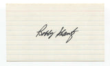 Bobby Shantz Signed 3x5 Index Card Baseball Autographed Signature Yankees