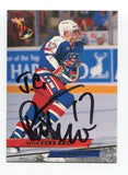 1994 Fleer Ultra Peter Ferraro Signed Card Hockey NHL Autograph AUTO #483