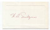 W.D. Snodgrass Signed Card Autographed Signature Author Poet Pulitzer Prize