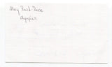Mary Rand Signed 3x5 Index Card Autographed 1964 Olympic Gold Medalist Track