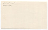 Whitey Kurowski Signed 3x5 Index Card Baseball Autographed Signature All-Star