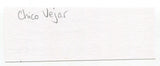 Chico Vejar Signed 3x5 Index Card Autograph Boxing Boxer Actor