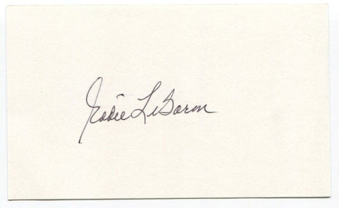 Eddie LeBaron Signed 3x5 Index Card Autographed NFL Football Dallas Cowboys