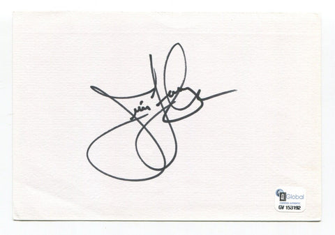 Jim Furyk Signed Index Card Autographed Golf PGA Signature