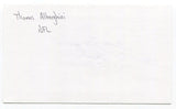 Thomas Joseph Alberghini Signed 3x5 Index Card Autograph Pittsburgh Steelers