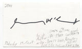 Malachy McCourt Signed 3x5 Index Card Autographed Signature Author