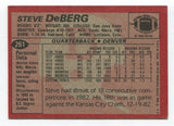 1983 Topps Steve DeBerg Signed Card Football Autographed #261