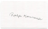 Ralph Kercheval Signed 3x5 Index Card Autographed NFL Football Brooklyn Dodgers