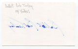 Bullet Bob Turley Signed 3x5 Index Card Autographed Baseball St. Louis Browns