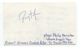 Rupert Graves Signed 3x5 Index Card Autographed Signature Actor