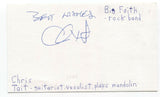 Big Faith - Chris Tait Signed 3x5 Index Card Autographed Signature Chalk Circle