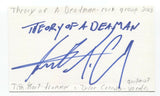 Theory of a Deadman - Tim Hart Signed 3x5 Index Card Autographed Signature