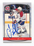 2000 Topps Francis Bouillon Signed Card Hockey AUTO #83 Montreal Canadiens