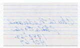 Chuck Bednarik Signed 3x5 Index Card Autographed Football Eagles Hall of Fame