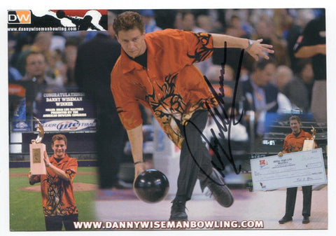 Danny Wiseman Signed Photo Autographed Signature Professional Bowler PBA