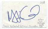 Maggie Gyllenhaal Signed 3x5 Index Card Autographed Signature Batman