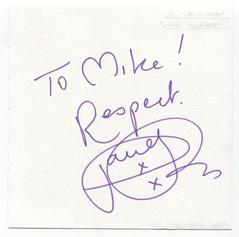 Paul Ross Signed Album Page Autographed Signature "To Mike" Journalist