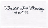 Bullet Bill Dudley Signed 3x5 Index Card Autographed NFL Football Steelers HOF