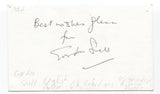 Gordon Snell Signed 3x5 Index Card Autographed Signature Author Writer