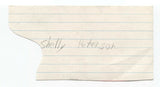 Shelly Peterson Signed 3x5 Index Card Autographed Signature Actress