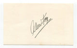 Alice Faye Signed 3x5 Index Card Autographed signature Actress