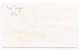 Leo Sugar Signed 3x5 Index Card Autographed Football NFL St. Louis Cardinals