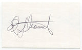 Ed Stroud Signed 3x5 Index Card Autographed MLB Baseball Washington Senators