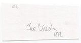 Joseph "Joe" Biscaha Signed 3x5 Index Card Autographed New York Giants NFL