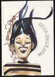 Celia Calle Signed Post Card Autographed Signature Comic Artist 