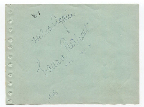 Laura Pierpoint Signed Album Page Autographed Actress My Blue Heaven
