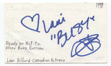 Lani Billard Signed 3x5 Index Card Autographed Signature Actress