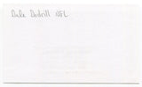 Dale Dodrill Signed 3x5 Index Card Autographed NFL Football Pittsburgh Steelers