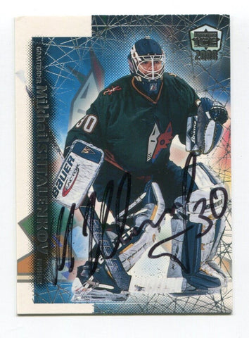 2000 Pacific Mikhail Shtalenkov Signed Card Hockey NHL Autograph AUTO #154