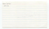 Norm Larker Signed 3x5 Index Card Baseball Autographed Signature