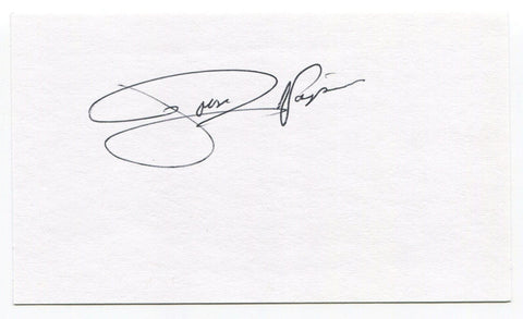 John Napier Signed 3x5 Index Card Autographed US Bobsled Team