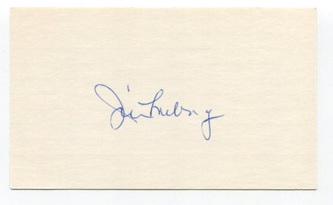 Jim Lonborg Signed Index Card Autographed Baseball Boston Red Sox Cy Young Award