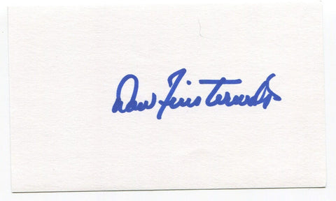 Dow Finsterwald Signed 3x5 Index Card Autographed PGA Golf Golfer PGA Champion