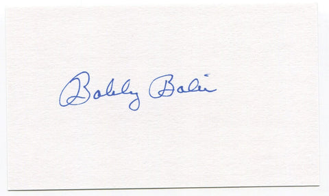 Bobby Bolin Signed 3x5 Index Card Autographed San Francisco Giants Debut 1961