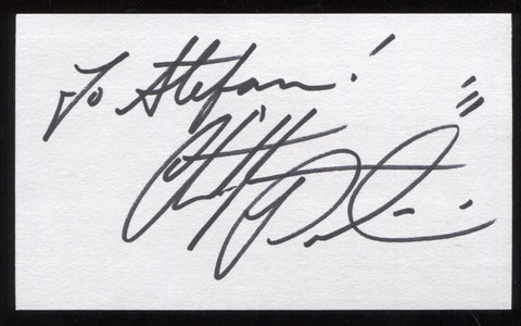Christopher Paolini Signed 3x5 Index Card Autographed Signature Eragon Author