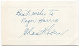 Charles Goren Signed Card Autographed Signature Mr. Bridge