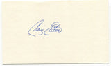 Craig Eaton Signed 3x5 Index Card Autographed MLB Baseball Kansas City Royals