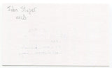 John Stuper Signed 3x5 Index Card Autographed Baseball MLB St. Louis Cardinals