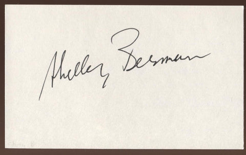 Shelley Berman Signed Index Card Signature Vintage Autographed AUTO 