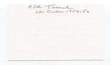 Bill Tremel Signed 3x5 Index Card Autograph Baseball MLB 1954 Debut Chicago Cubs