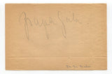 Zsa Zsa Gabor Signed Album Page Autographed Actress Moulin Rouge