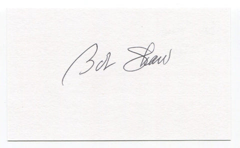 Bob Shaw Signed 3x5 Index Card Autographed MLB Baseball Detroit Tigers